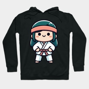 Karate mom in Japanese Style design Hoodie